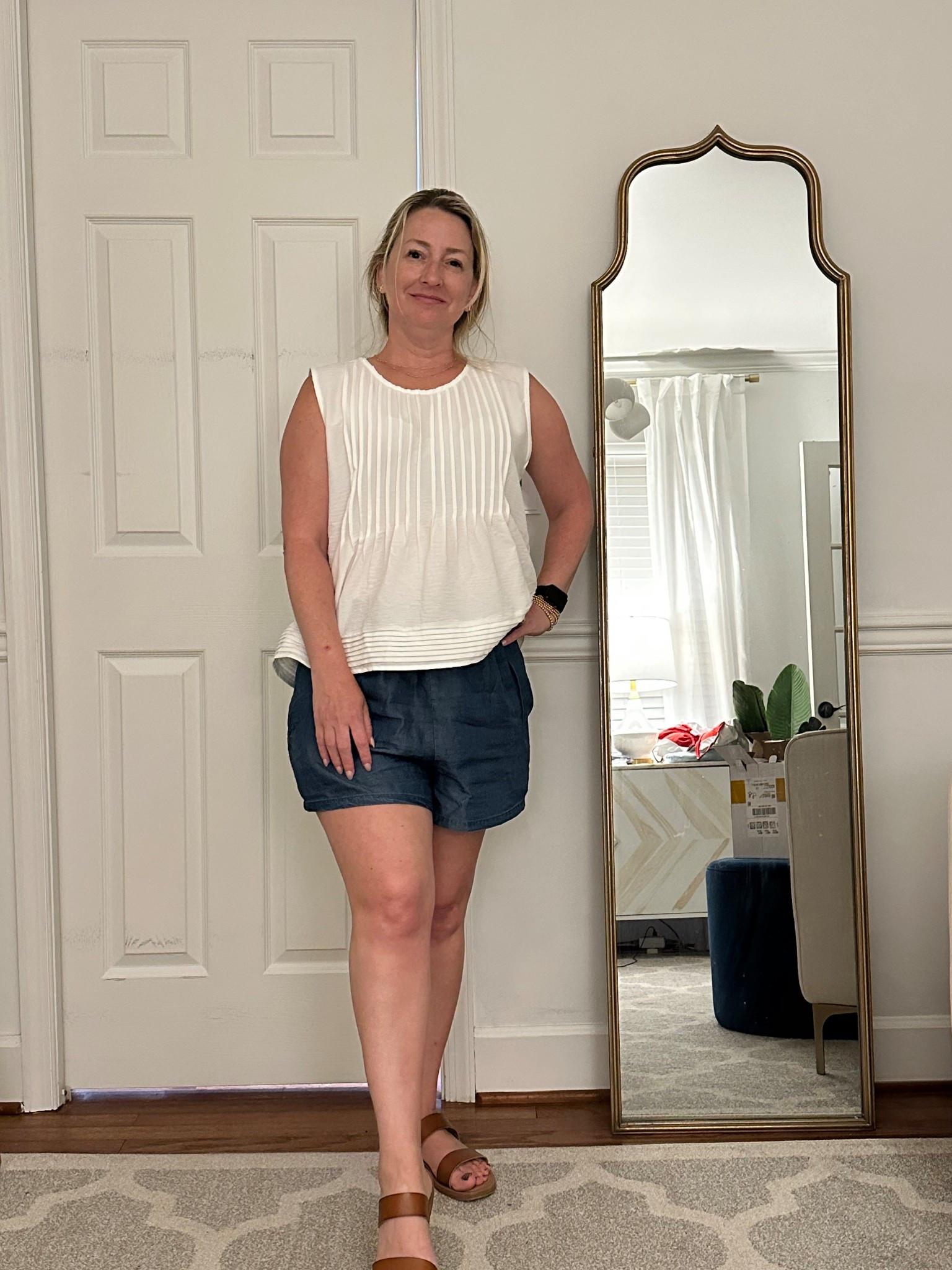 Easy Like a Summer Saturday ☀️
This Pink Lily set is giving laid-back, but put-together.
Perfect for Fourth of July cookouts, beach boardwalk strolls, or just keeping cool at home while still looking cute.
Elastic waist = yes please.
Neutral sandals = can’t go wrong.
Mom life, but styled. 🙌🏼

🎯 Wearing size M in both
🛍️ Linked on LTK and use code JUNE25 for 25% off at Pink Lily

#PinkLilyPartner #PinkLilyStyle #4thofJulyOutfit #summerstyleover40 #easyoutfitideas #coastalcool #momstylemadeeasy #ltkunder50 #styledontheshore #petitefriendlystyle #pinklilydiscount #juneoutfits #trilbystyle #marylandinfluencer #pinklilyfinds #ltksummerlook

#LTKParties #LTKMidsize #LTKActive