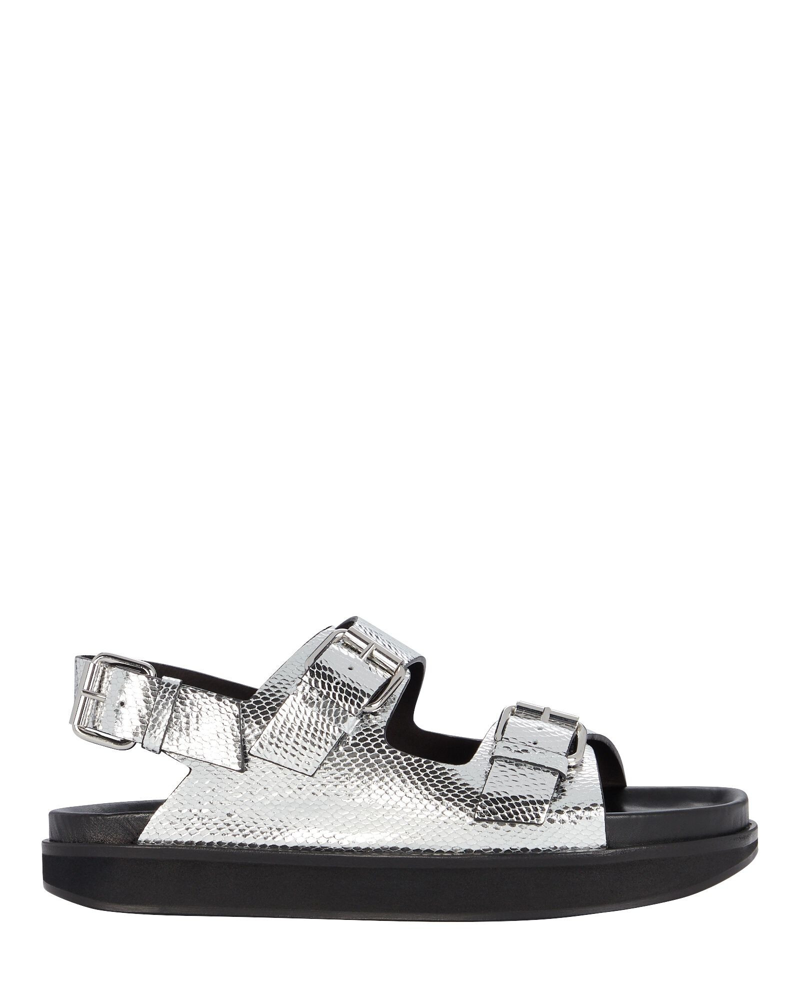 Ophie Metallic Leather Slingback Sandals | INTERMIX