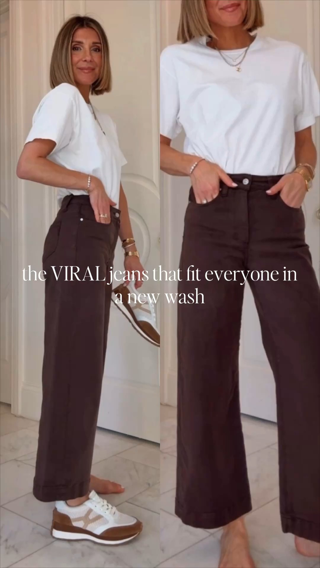 New wash! Love this shade of chocolate jeans