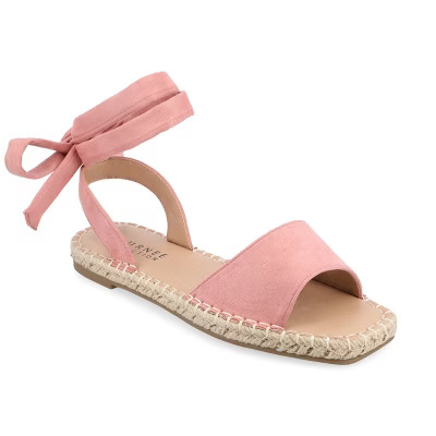 Journee Collection Womens Medium and Wide Width Emelie Espadrille Flat Sandals | Target