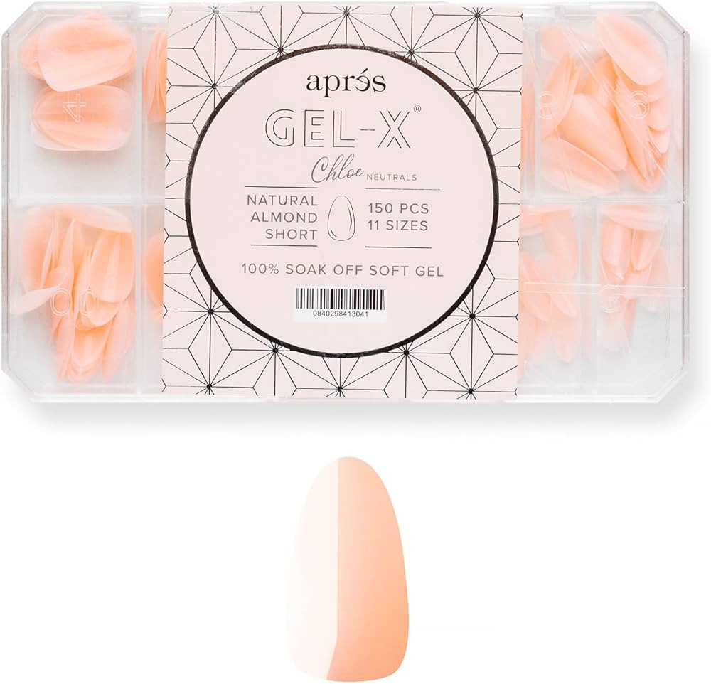 Apres Neutrals Gel-X Chloe Box Of Nail Tips, 11 Sizes 00-9, Soft Gel Tip Box (150pcs) (Natural Al... | Amazon (US)