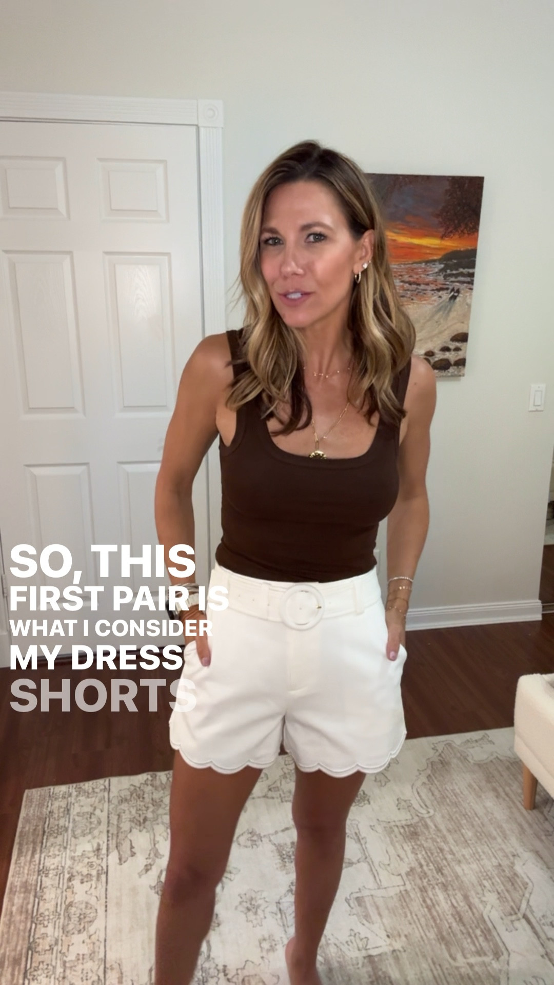 These scallop edges shorts are so so fabulous and on major sale! 

#LTKSaleAlert #LTKOver40 #LTKootd