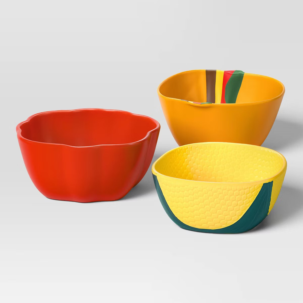 3pc Melamine Figural Nesting Dining Bowl Set - Room Essentials™ | Target