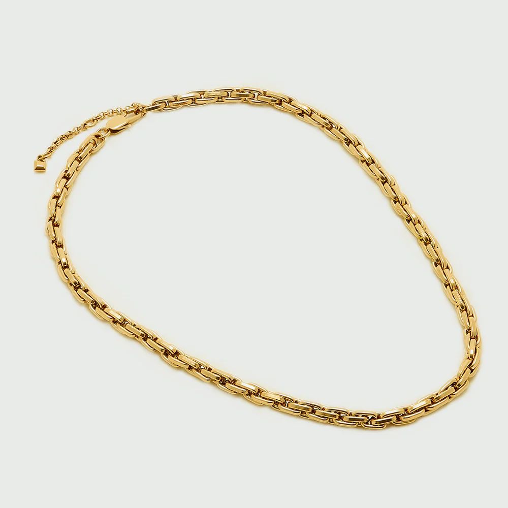 LUXE Interlocking Link Chain Necklace - Gold | Orelia
