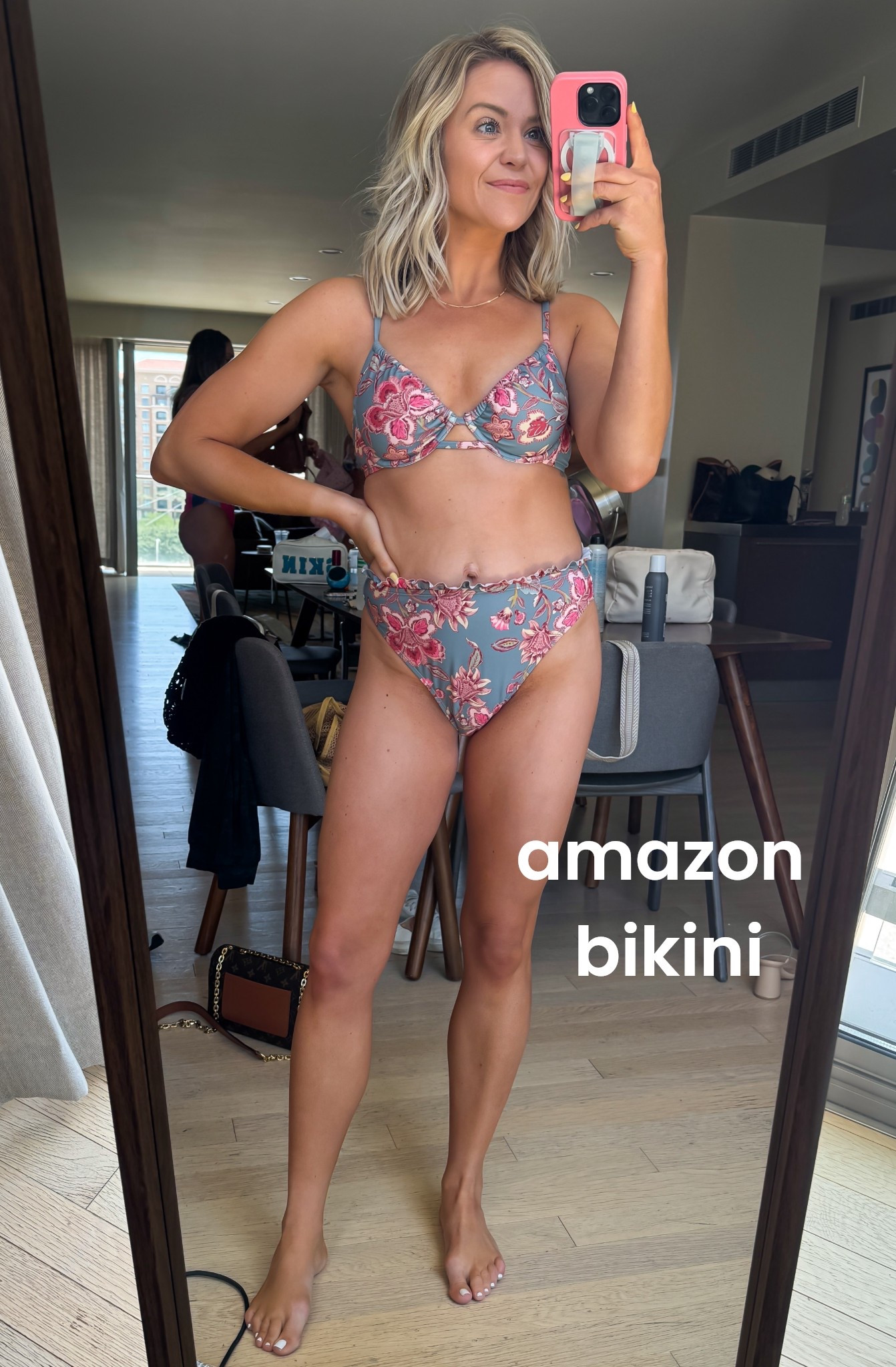 Love this Amazon bikini! High waisted and so cute. Lots of colors and patterns, I’m in my true size S. It was a tiny bit snug around my rib cage but did stretch a little 

Spring break swim / travel / swimsuit 

#LTKSpringSale #LTKSwim #LTKTravel