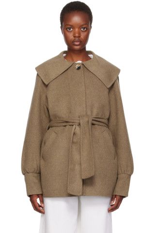 Brown Relaxed-Fit Coat | SSENSE
