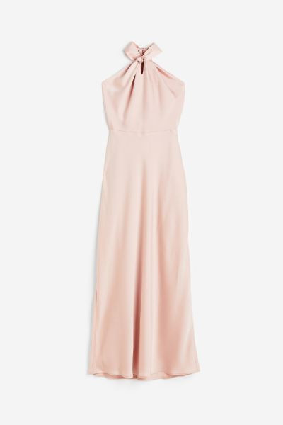 Satin halterneck dress | H&M (UK, MY, IN, SG, PH, TW, HK)
