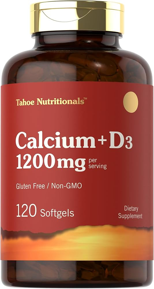 Carlyle Calcium 1200 mg with Vitamin D3 | 120 Softgels | Non-GMO and Gluten Free Supplement | Tah... | Amazon (US)