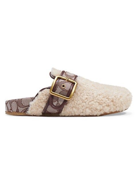 Shearling Monogram Clogs | Saks Fifth Avenue