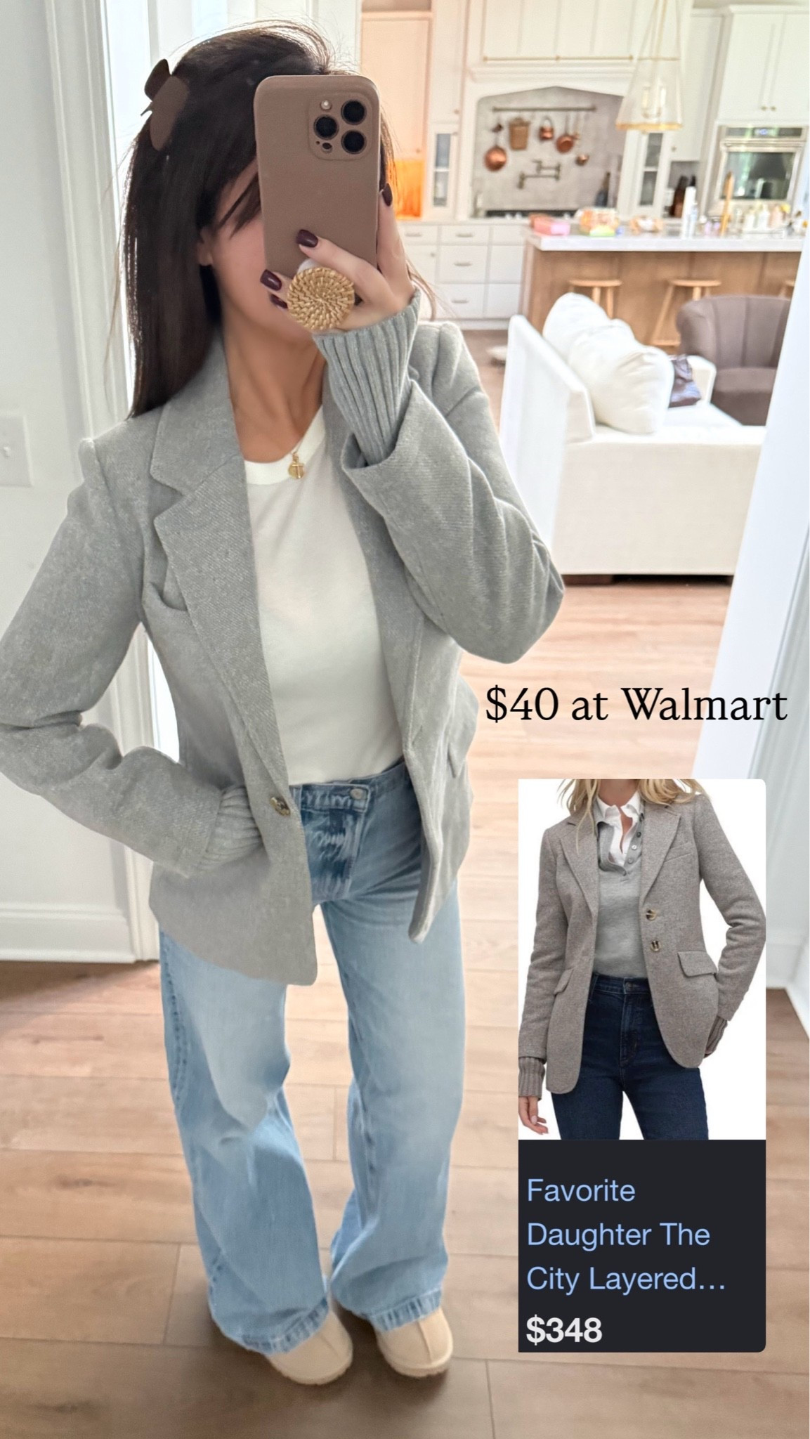 The most flattering blazer and looks just like another brand! Wearing a small! Comes in 2 other colors

#LTKSeasonal #LTKgrwm #LTKootd
