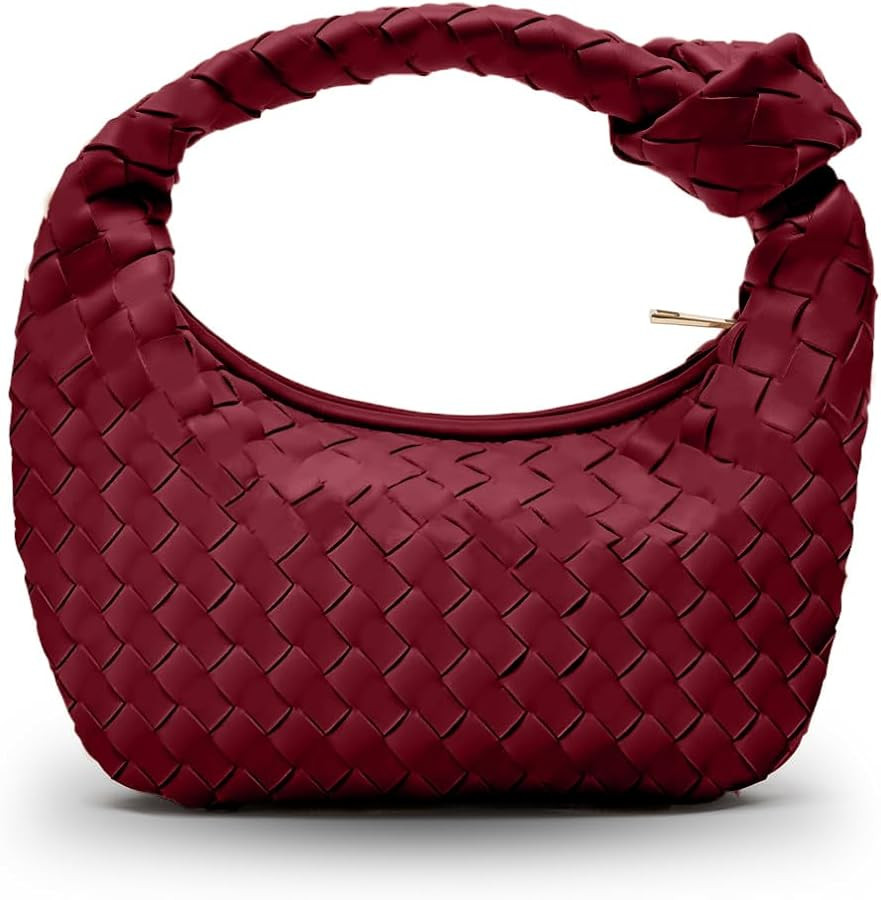 Apryl Woven Handbags for Women, Hobo Bags for Women, Fashion Knotted Small Top Handle Purse Clutc... | Amazon (US)