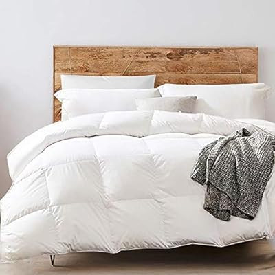 Yalamila Lightweight Down Comforter Oversize King 100% Cotton -All Season Down Duvet Insert-White... | Amazon (US)