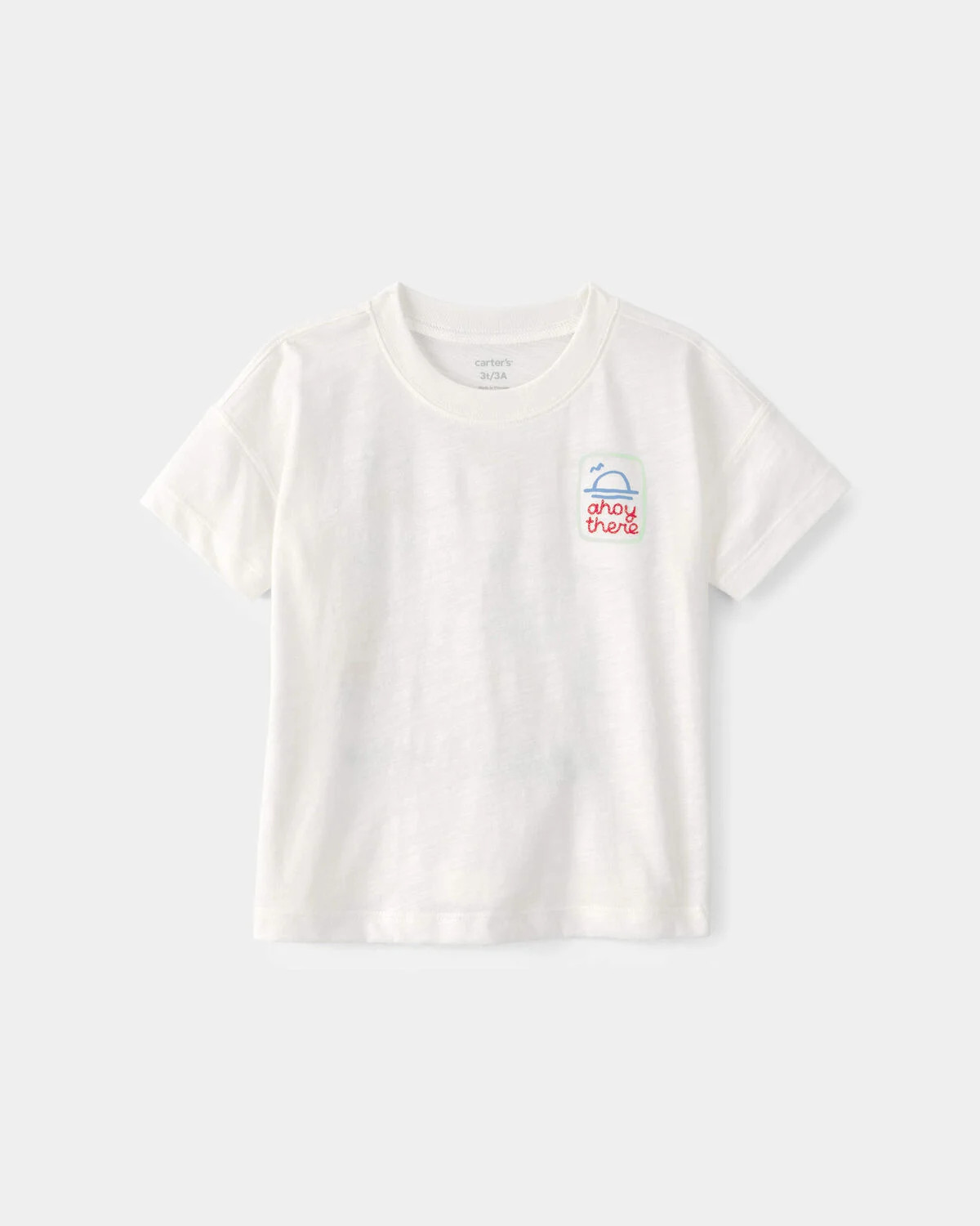 Toddler 'Ahoy There' Graphic Tee - White | Carter's | Carter's Inc
