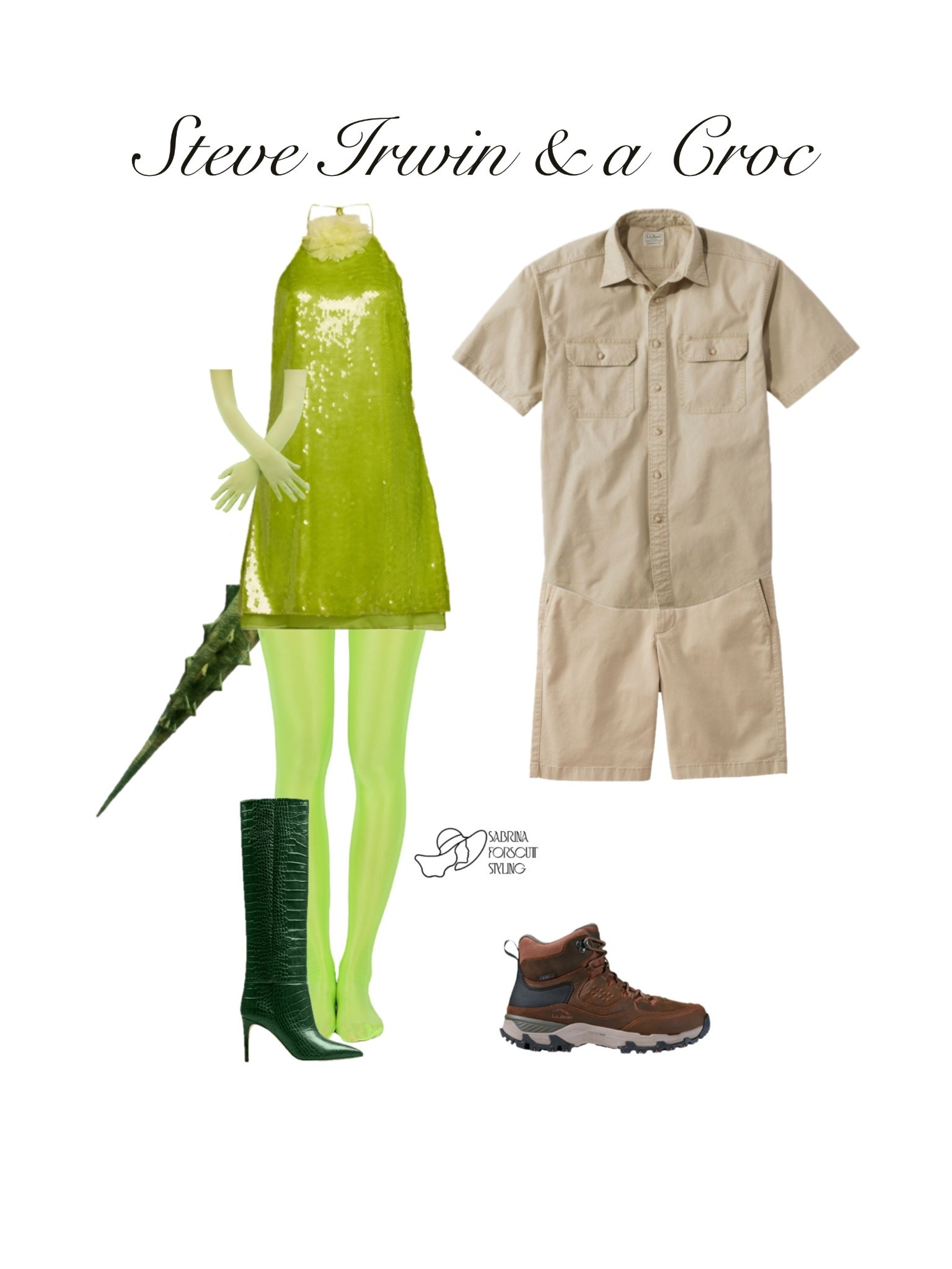 Day 31/31 Halloween Costume Ideas: Steve Irwin and a Croc!! 🐊 One final couples/duo costume! This is for the girlies with different aesthetics or for the couple where one person loves a stand out moment and the other values being comfy and lowkey. No matter what this costume is TRULY iconic!!! 

#LTKStyleTip #LTKSeasonal #LTKHalloween