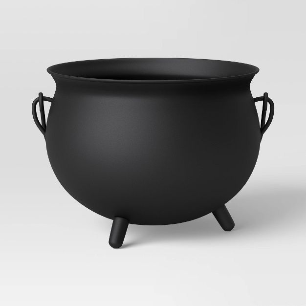 Metal Cauldron Decorative Basket Black - Threshold™ | Target