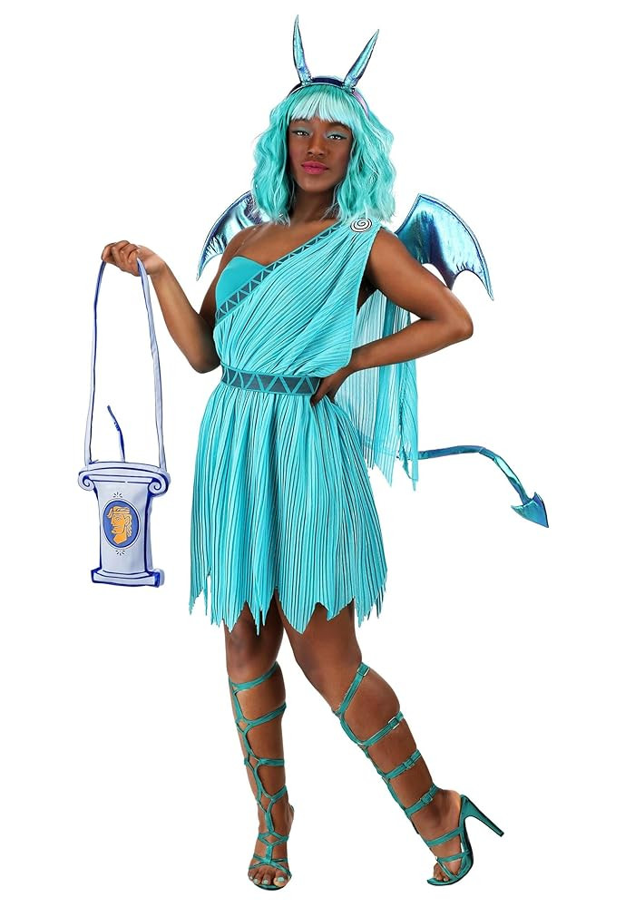 Disney Hercules Panic Costume Dress for Women with Wings, Headband, and Purse - Hades' Nervous De... | Amazon (US)
