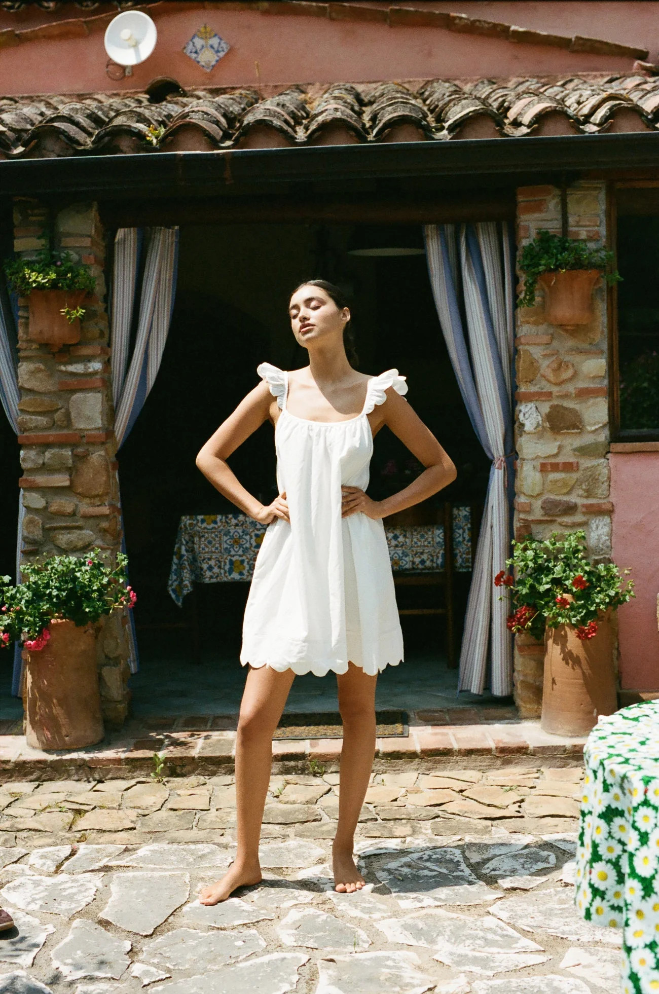 Indah Wing Nightie - Cotton Modal - Off White | Piyama US
