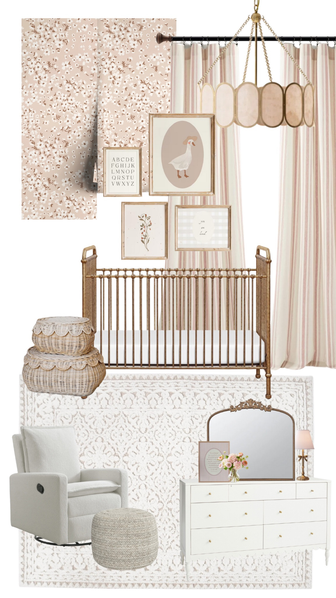 Girl nursery design ✨🎀

#LTKBaby