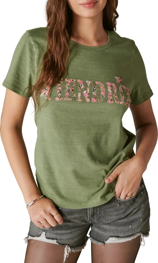 Lucky Brand Hendrix Embroidered Graphic T-Shirt | Nordstromrack | Nordstrom Rack