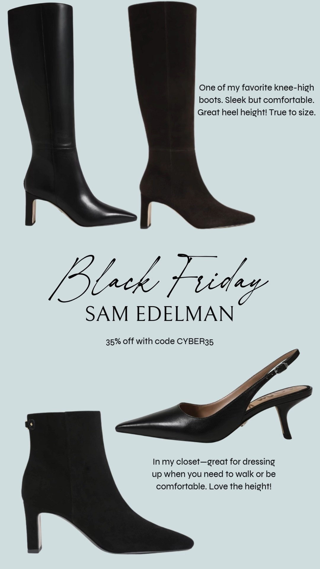 A few favorite Sam Edelman styles on sale!

 

 #LTKCyberWeek #LTKHoliday #LTKSaleAlert