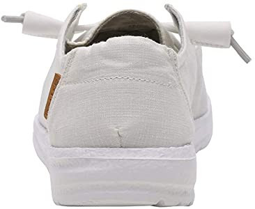 Hey Dude Women's Wendy Chambray White Size 4 | Women’s Shoes | Women’s Lace Up Loafers | Comf... | Amazon (US)