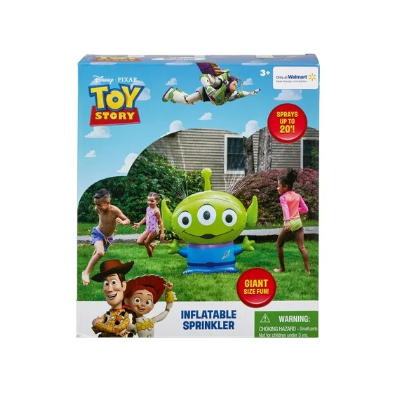 Toy Story Alien 4-Foot Inflatable Sprinkler for Kids Ages 3 & Up | Walmart (US)