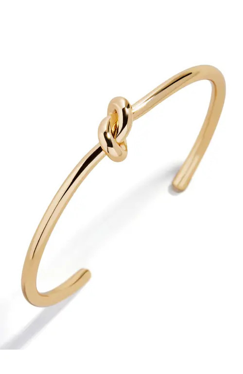 BaubleBar Knotted Cuff Bracelet in Gold at Nordstrom | Nordstrom