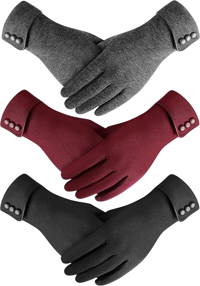 Clothirily Winter Gloves for Women, Touchscreen Texting Winter Gloves Women, Fleece Lined Warm Wi... | Amazon (US)