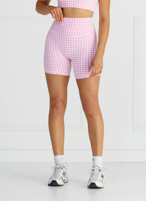 Astoria LUXE BALANCE Short - Pink Gingham | astoria activewear