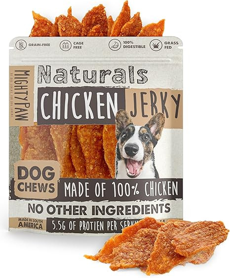 Mighty Paw Naturals Chicken Jerky Dog Treats | Chicken Jerky for Small, Medium and Large Breeds. ... | Amazon (US)