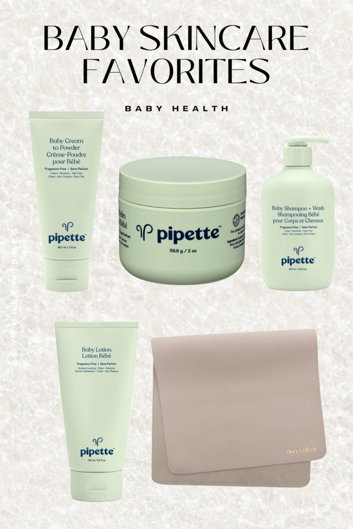 We decided on Pipette as baby’s go-to skincare products because of their clean ingredients and positive reviews 🫧 Baby’s skin has been loving it so far, so I’d say the time spent on researching was well worth it ☺️

P.S. This faux leather changing mat is so cute and easy to use, we ended up purchasing a second!

#LTKbump #LTKfamily #LTKbaby