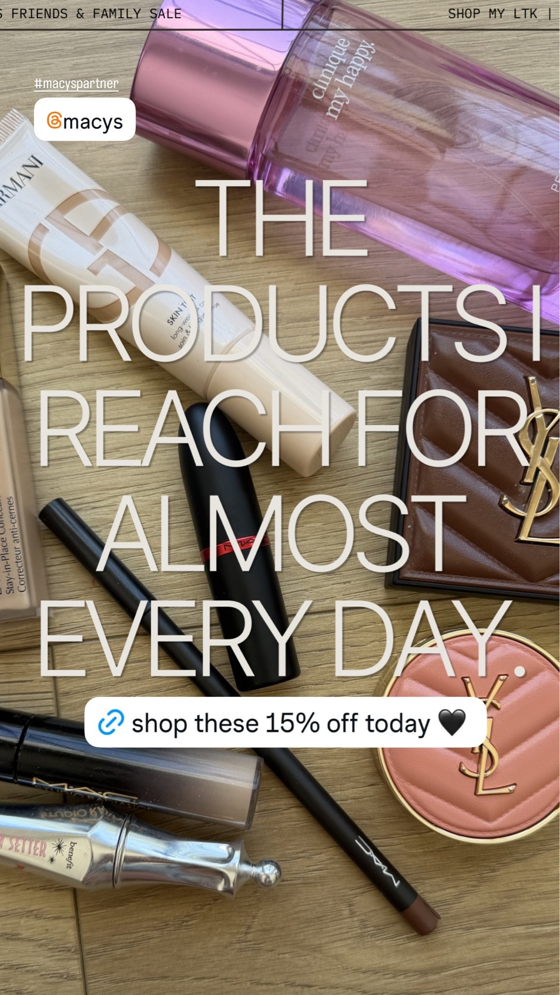 My go-to makeup products are part of the @Macys Friends & Family Sale
15% off beauty 06/09 - 06/14 *exclusions apply*
#macyspartner

#LTKBeauty #LTKselfcare #LTKSaleAlert