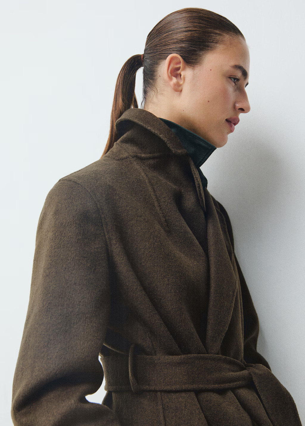 Handmade wool coat with belt | Mango (US/MX/AU)