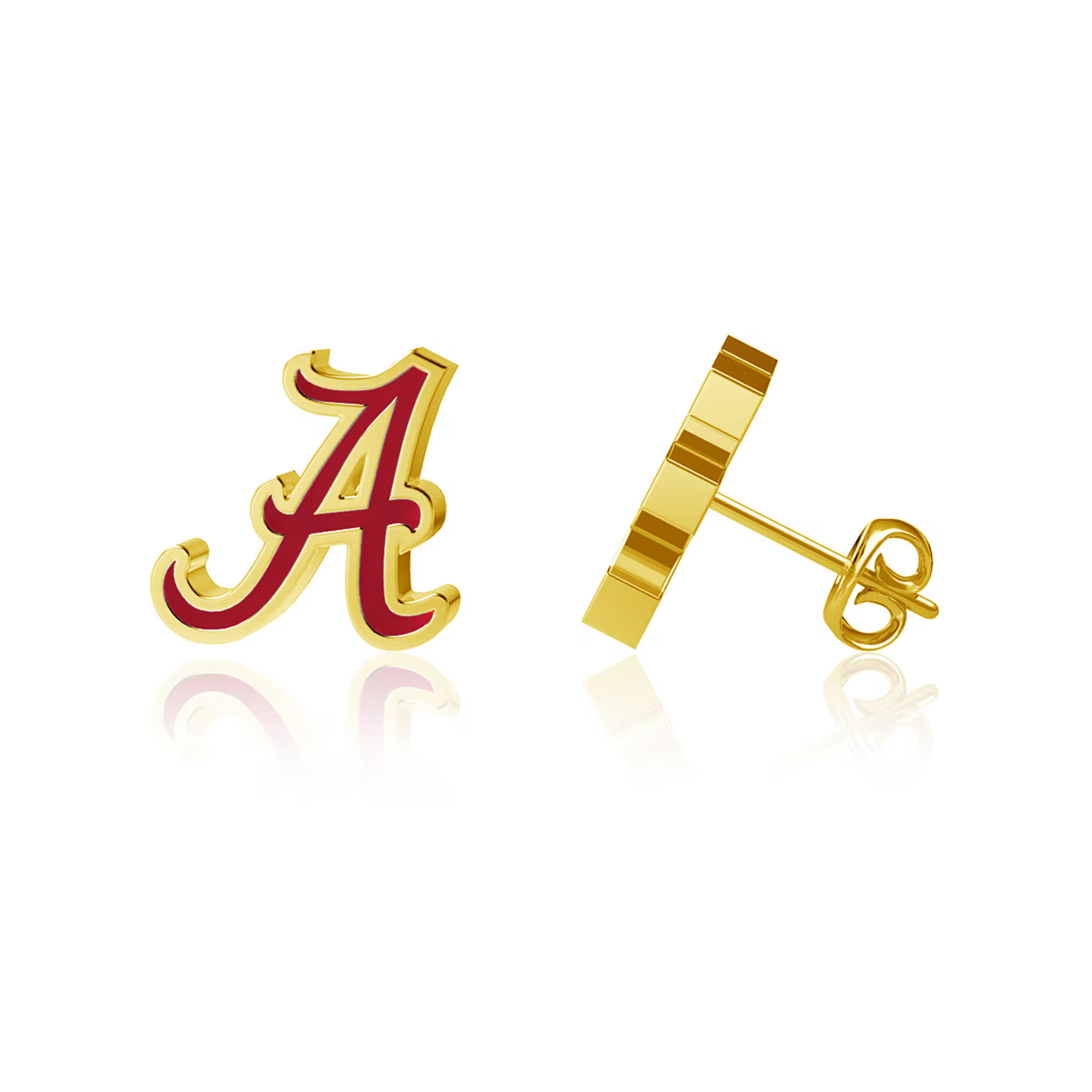 Alabama Crimson Tide Dayna Designs Gold-Plated Enamel Post Earrings | Fanatics