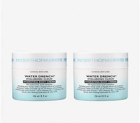 Peter Thomas Roth Water Drench Hyaluronic Body Cream Duo - QVC.com | QVC