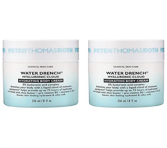 Peter Thomas Roth Water Drench Hyaluronic Body Cream Duo - QVC.com | QVC