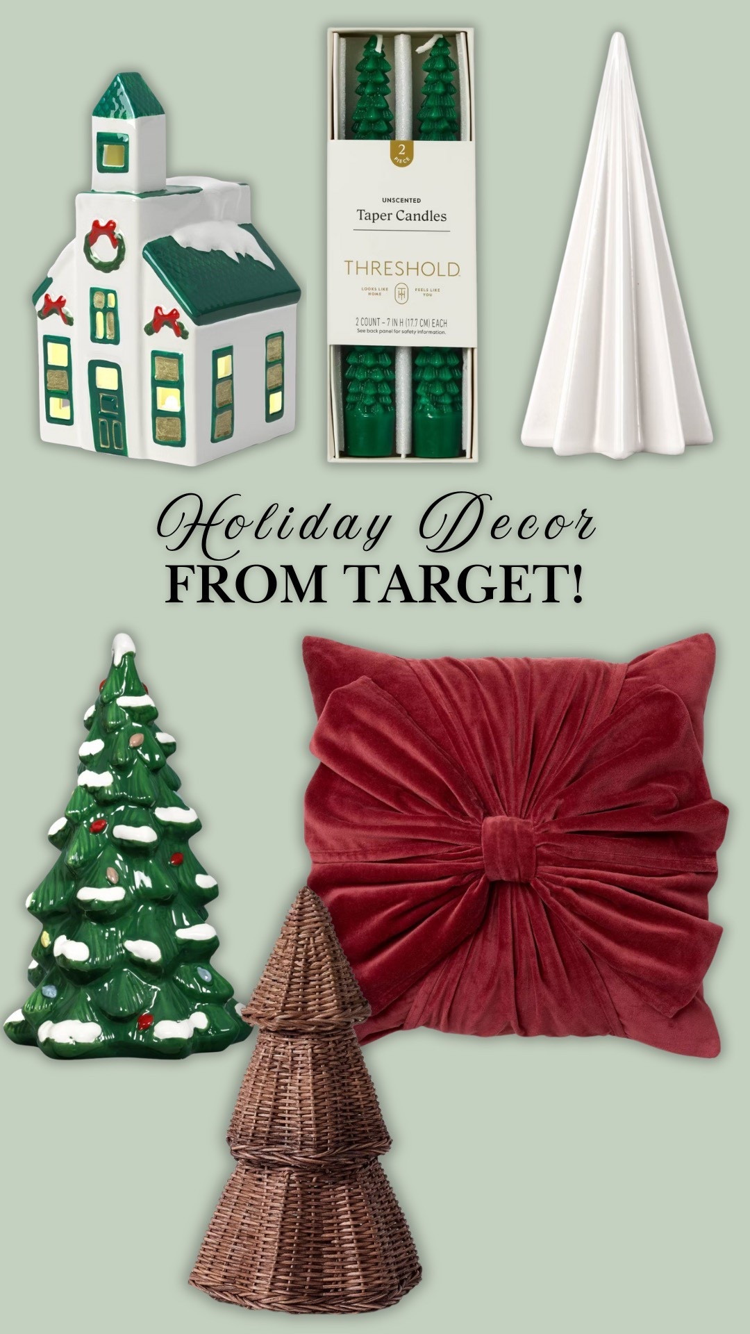 Indoor decor for the holiday season from Target — how CUTE are those candles shaped like trees!

#LTKHoliday #LTKHome #LTKGiftGuide