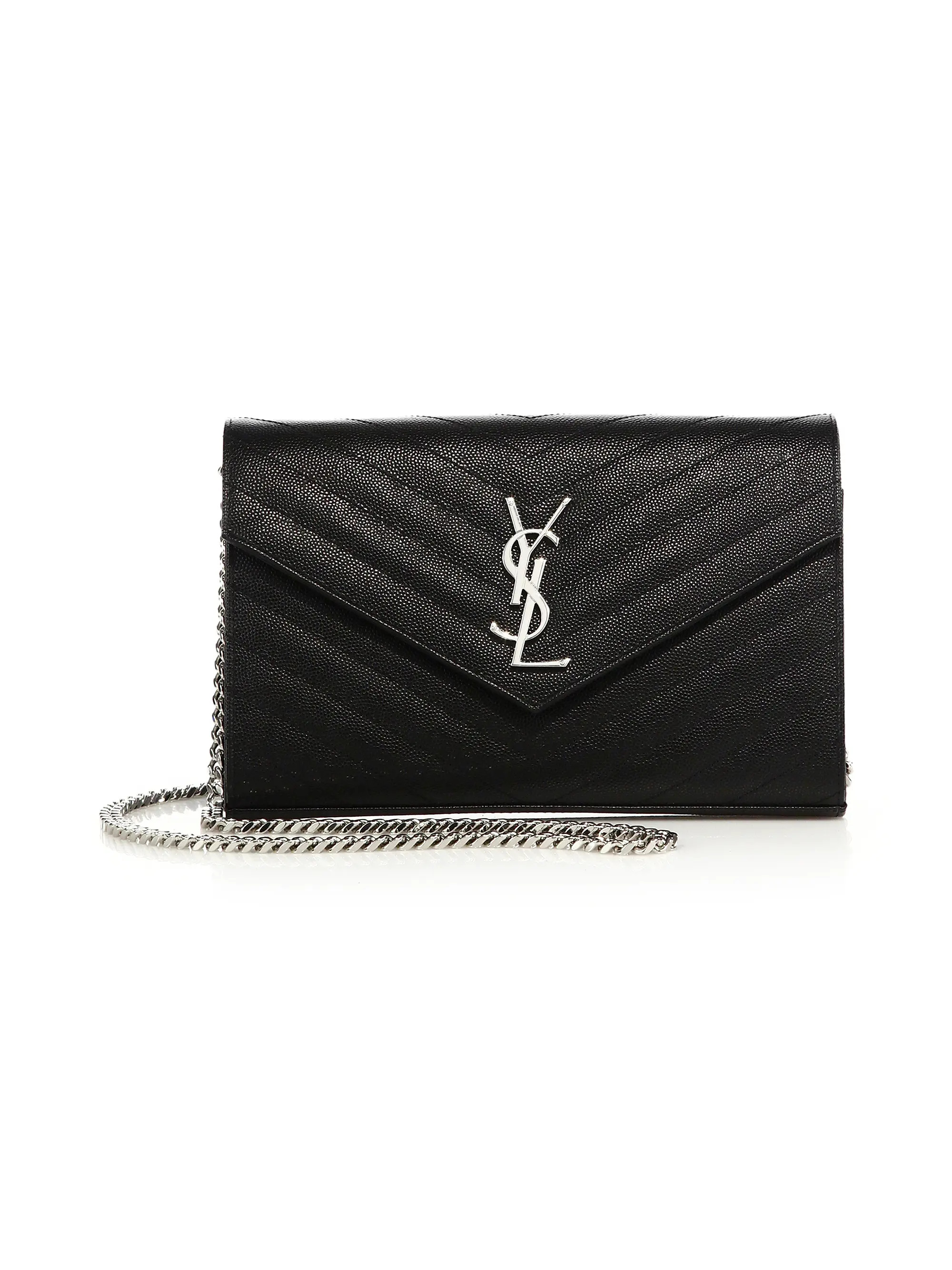 Monogram Matelasse Leather Wallet-On-Chain | Saks Fifth Avenue