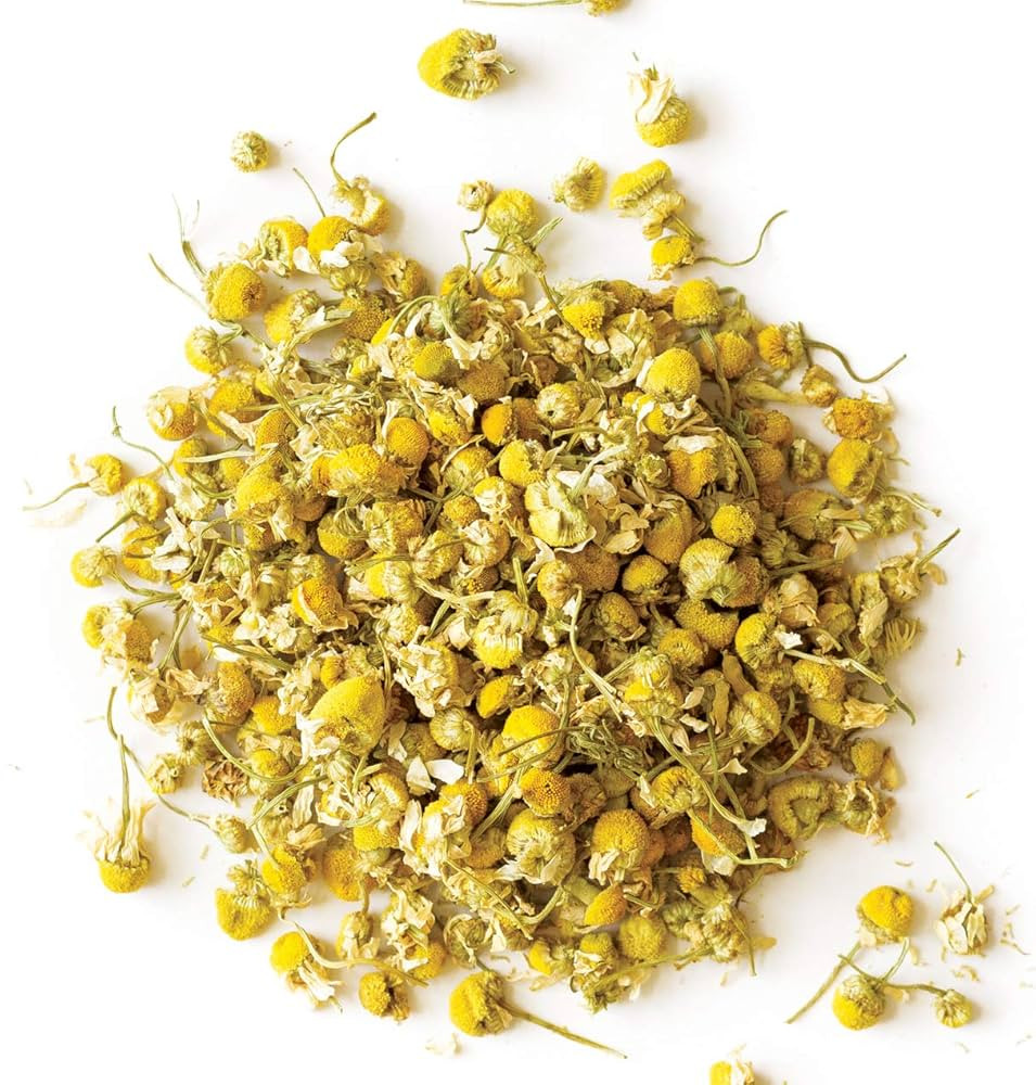 Rishi Tea Golden Chamomile Blossoms Herbal Tea - Organic, Caffeine Free Loose Leaf, Calming Pure ... | Amazon (US)