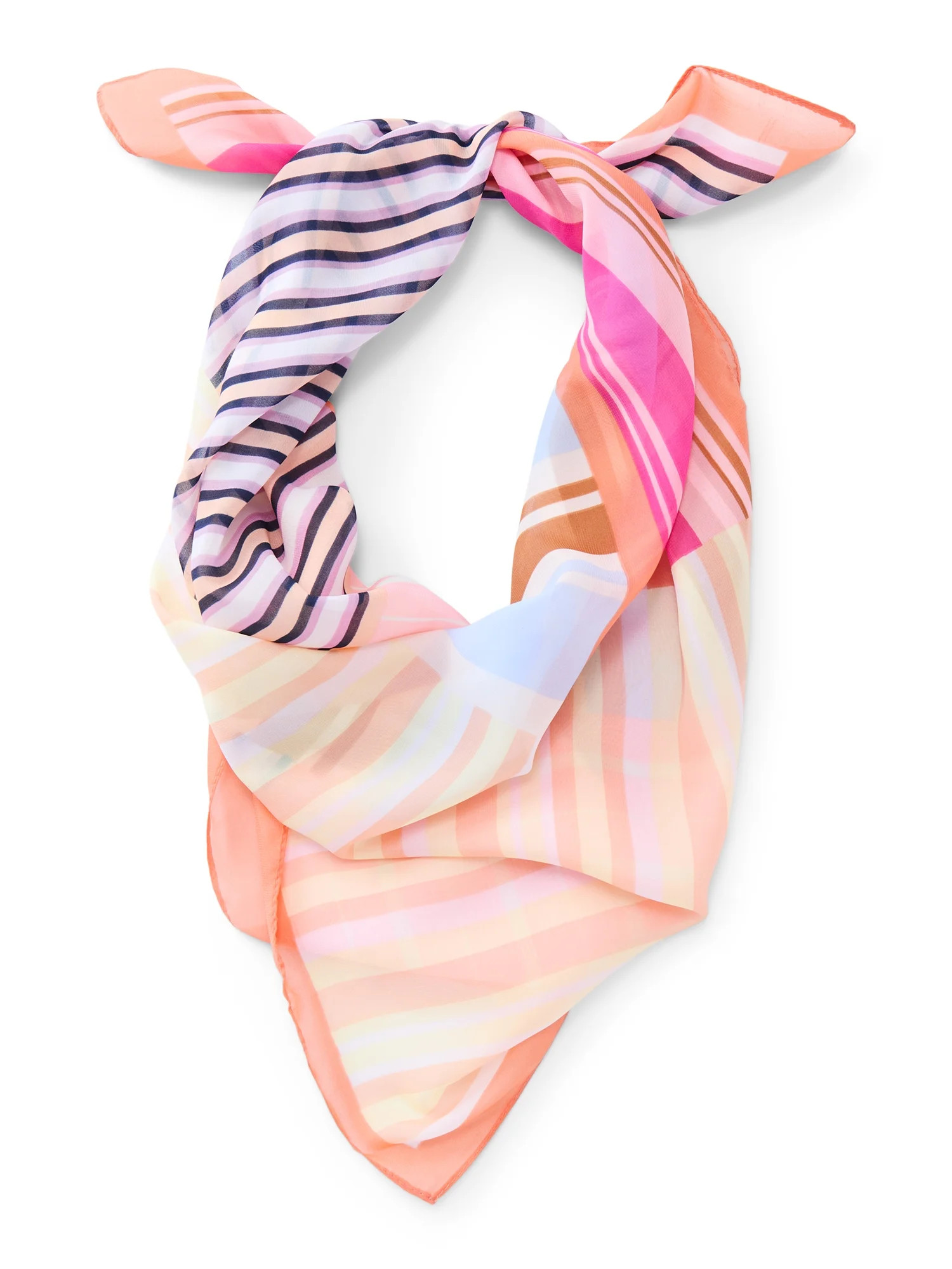 Time and Tru Women's Collage Stripe Scarf | Walmart (US)