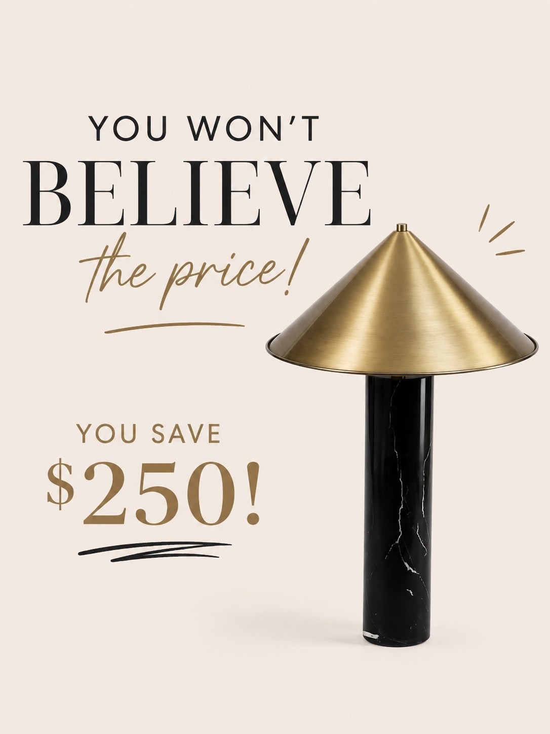 Designer Look for Less: Black Marble + Brass Lamp

This modern black marble and brass table lamp looks like a high-end designer find for way less. The best part? You save $250! Such a good piece for adding an elevated, modern touch to any room.

#LTKSaleAlert #LTKHome