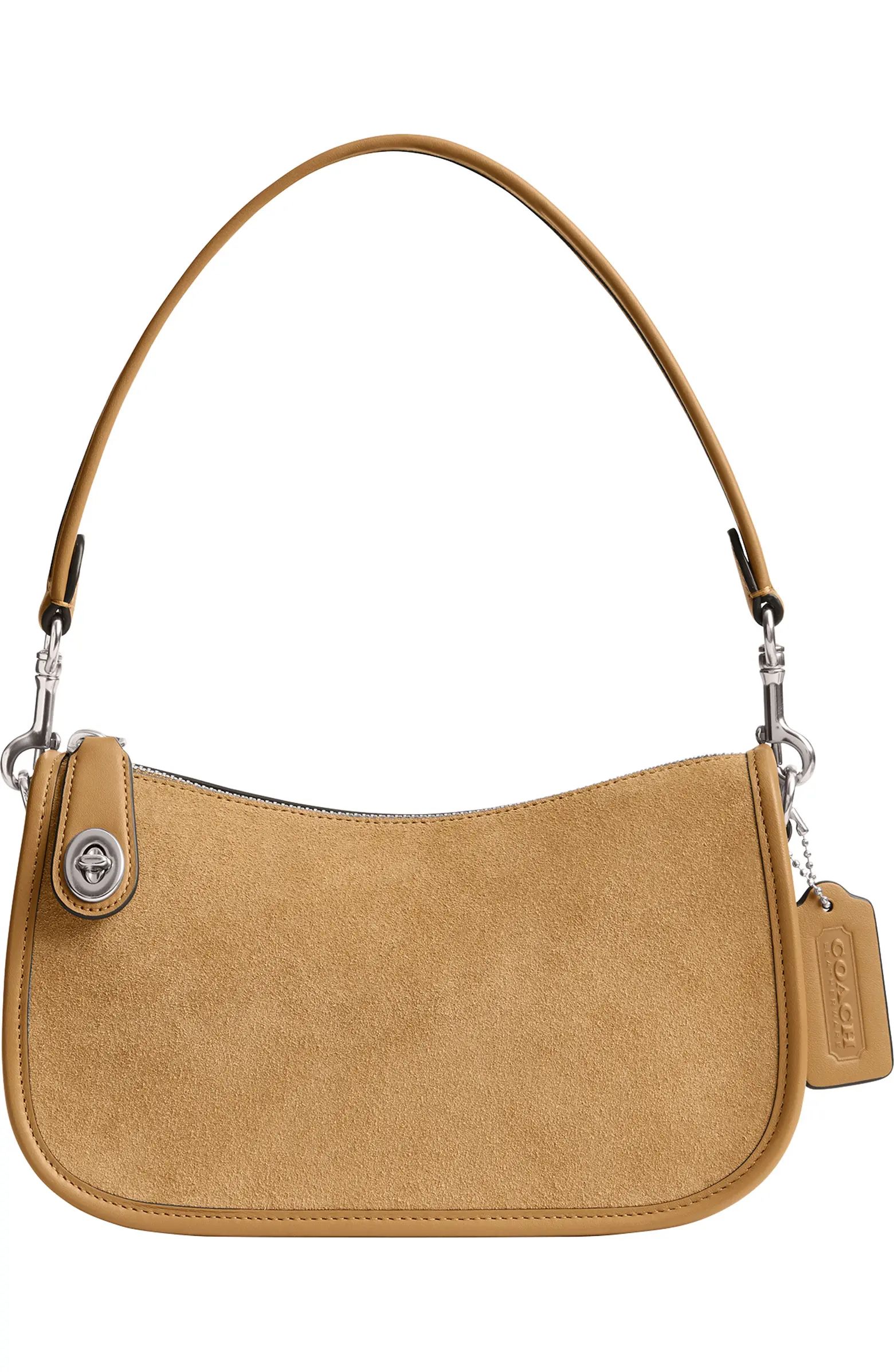 COACH Swinger Mixed Leather Shoulder Bag | Nordstrom | Nordstrom