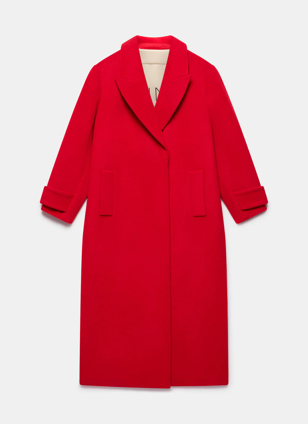 Red Wool Blend Maxi Coat | Mint Velvet