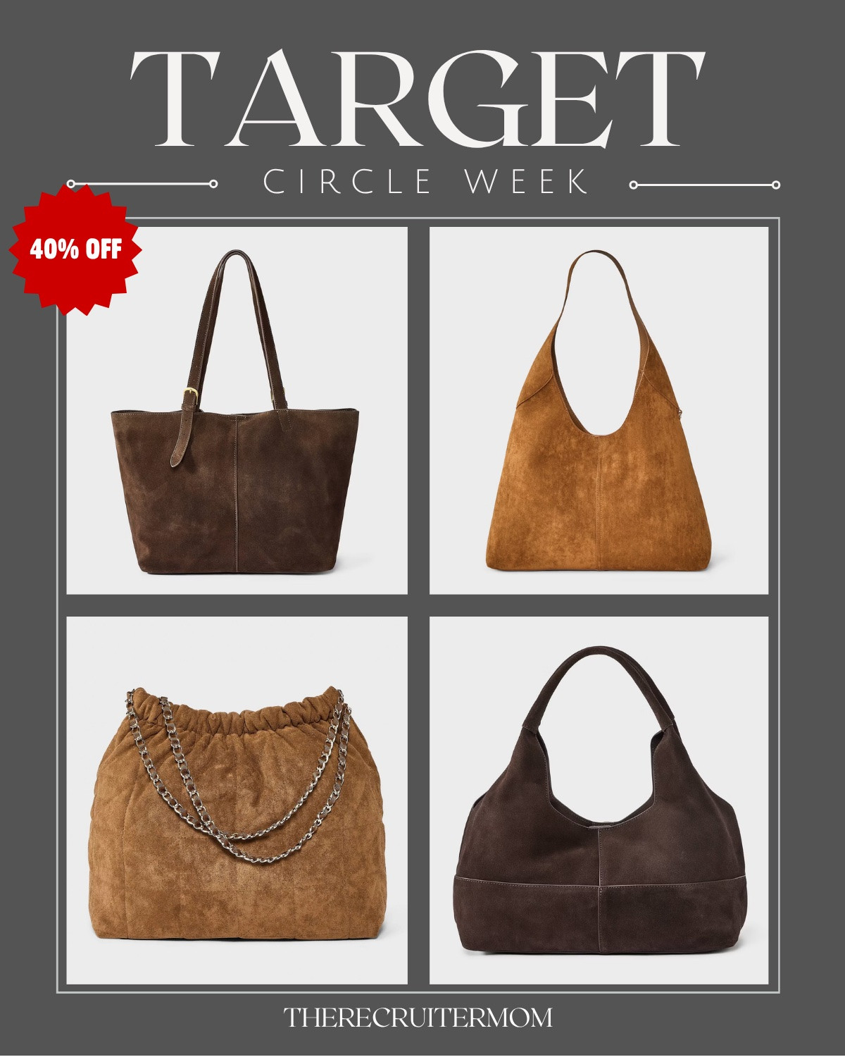 Target deals start today for 360 members! Get 40% off bags

#LTKSaleAlert #LTKSeasonal