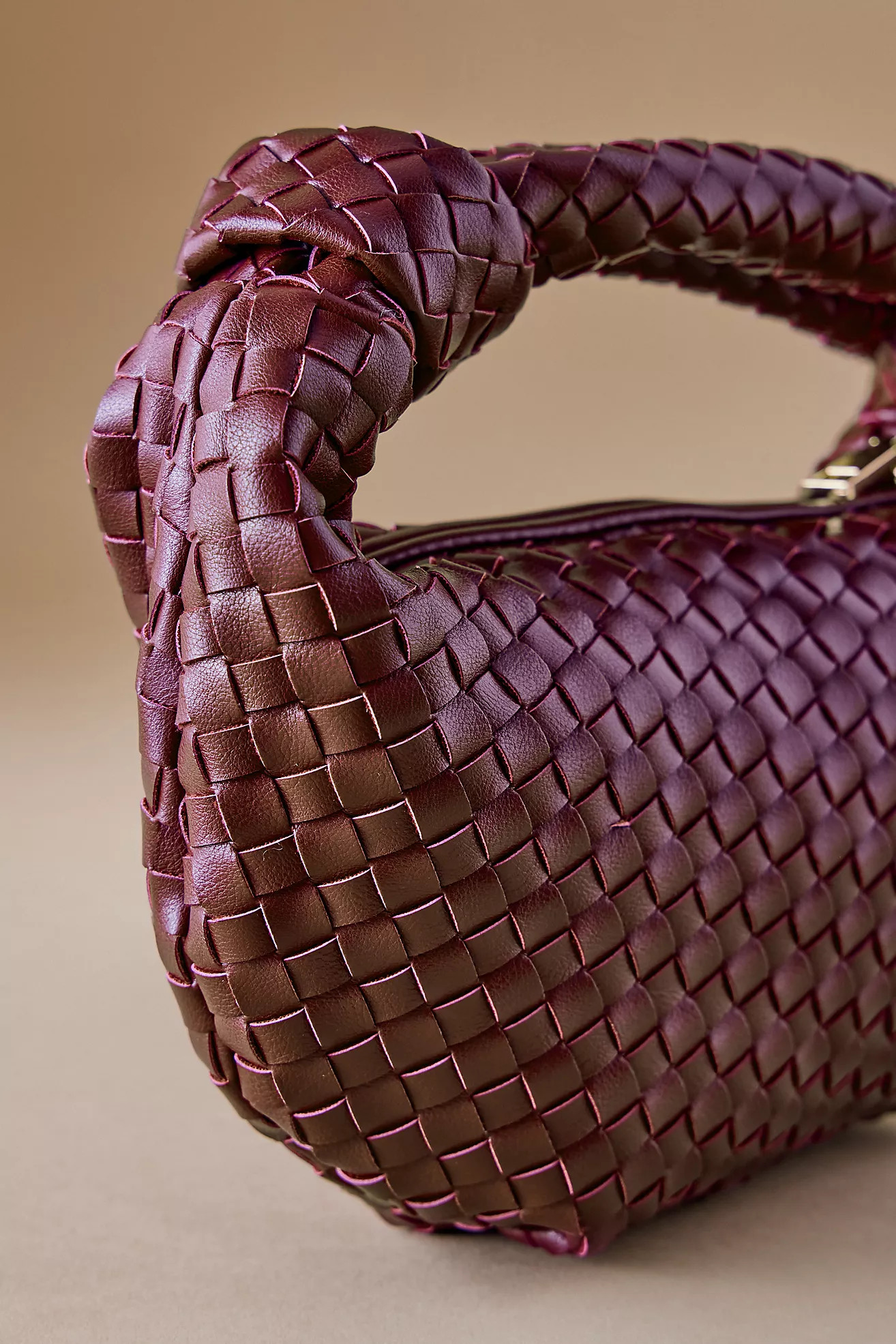 Melie Bianco Larissa Woven Faux-Leather Shoulder Bag | Anthropologie (UK)