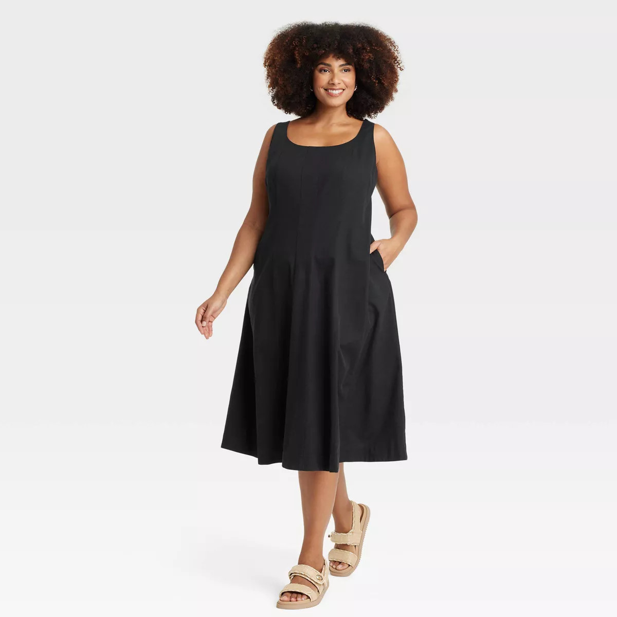 Women's Corset Midi A-Line Dress - A New Day™ | Target