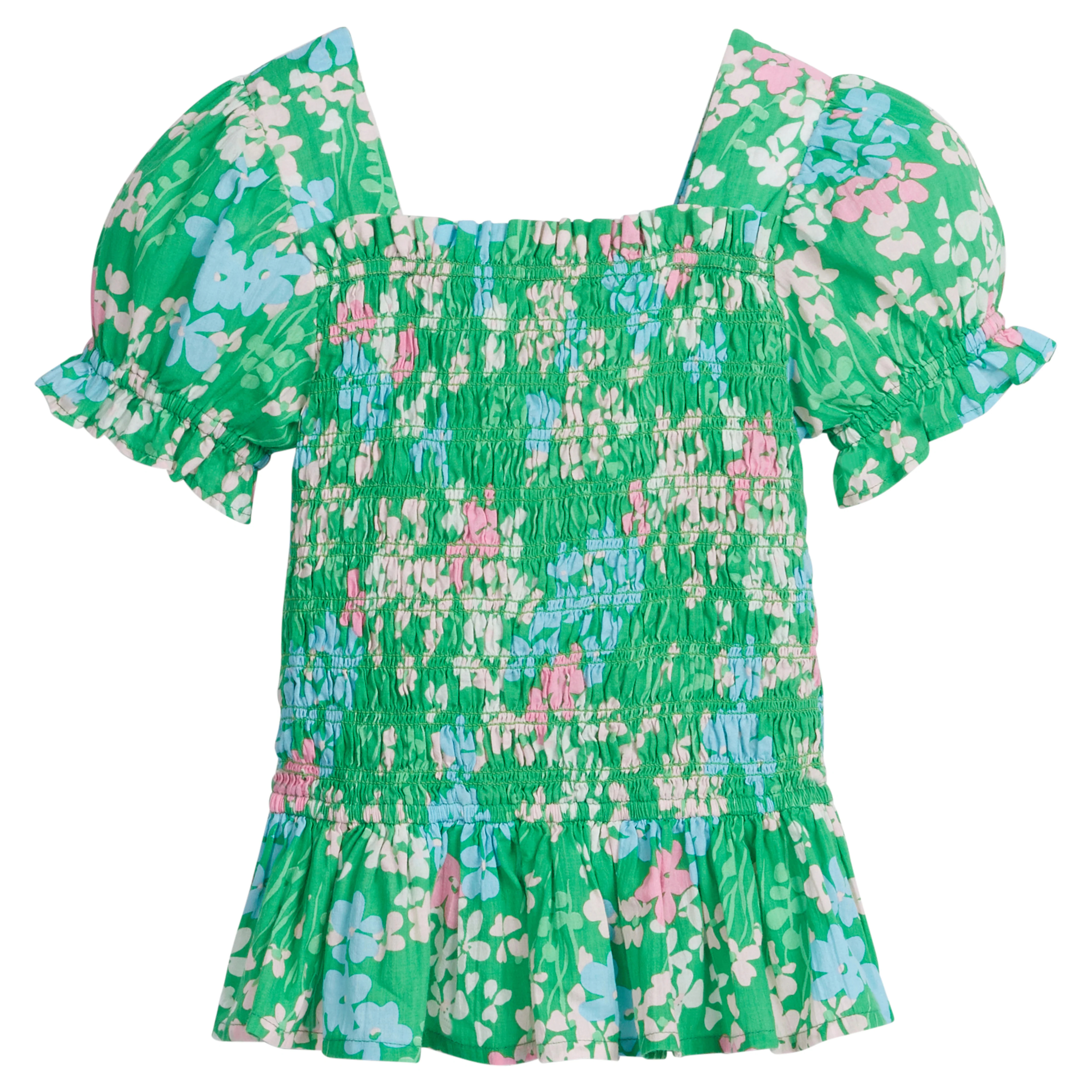 Girls Isla Top in Palmetto Floral | Little English | Little English