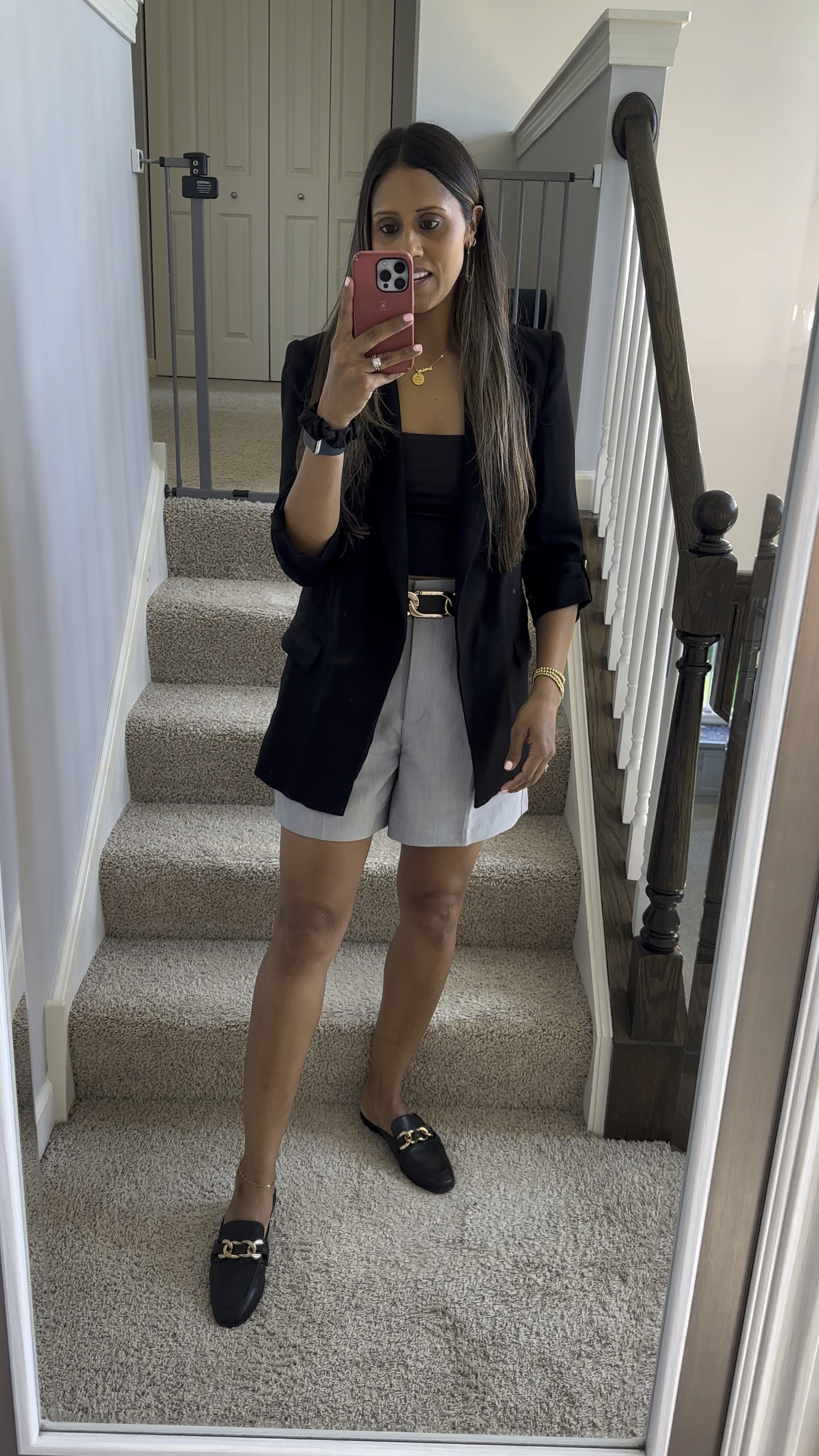 Black and gray and loving these long shorts! Inspired by Megan Markel

#LTKstyletip #LTKfindsunder50 #LTKVideo