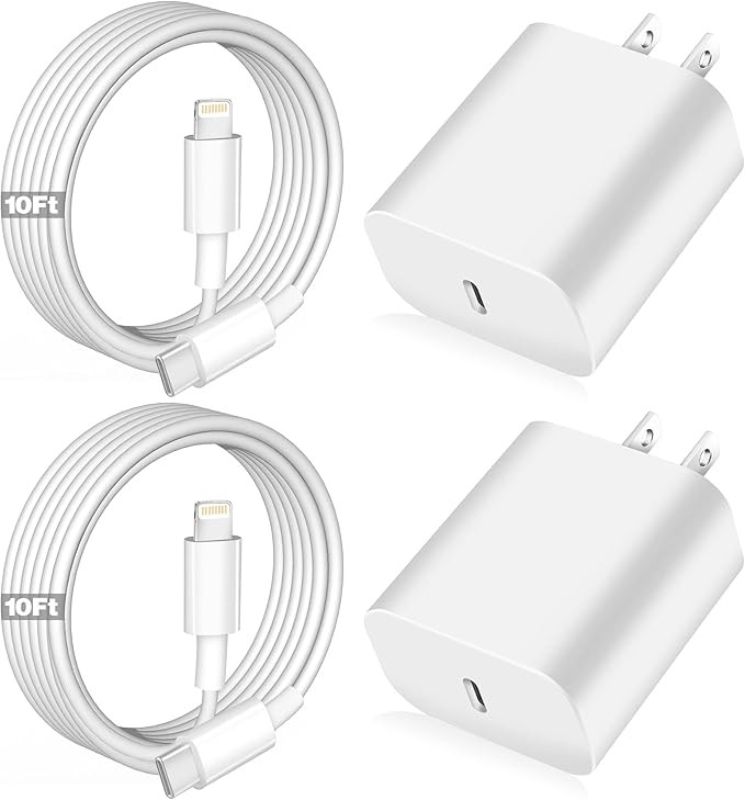 iPhone Fast Charger,Apple Charger Super Quick iPhone Charger Fast Charging,2Pack 10FT Long Type-C... | Amazon (US)