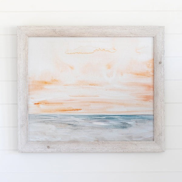 Subtle Peach Beach | Lindsay Letters, LLC